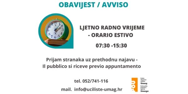 Obavijest - Avviso