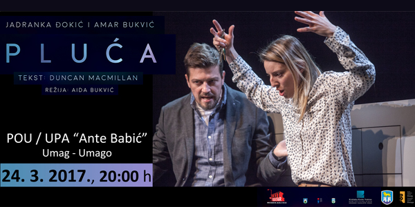 „Pluća“ - nova uspješnica Teatra Exit uskoro u Umagu!